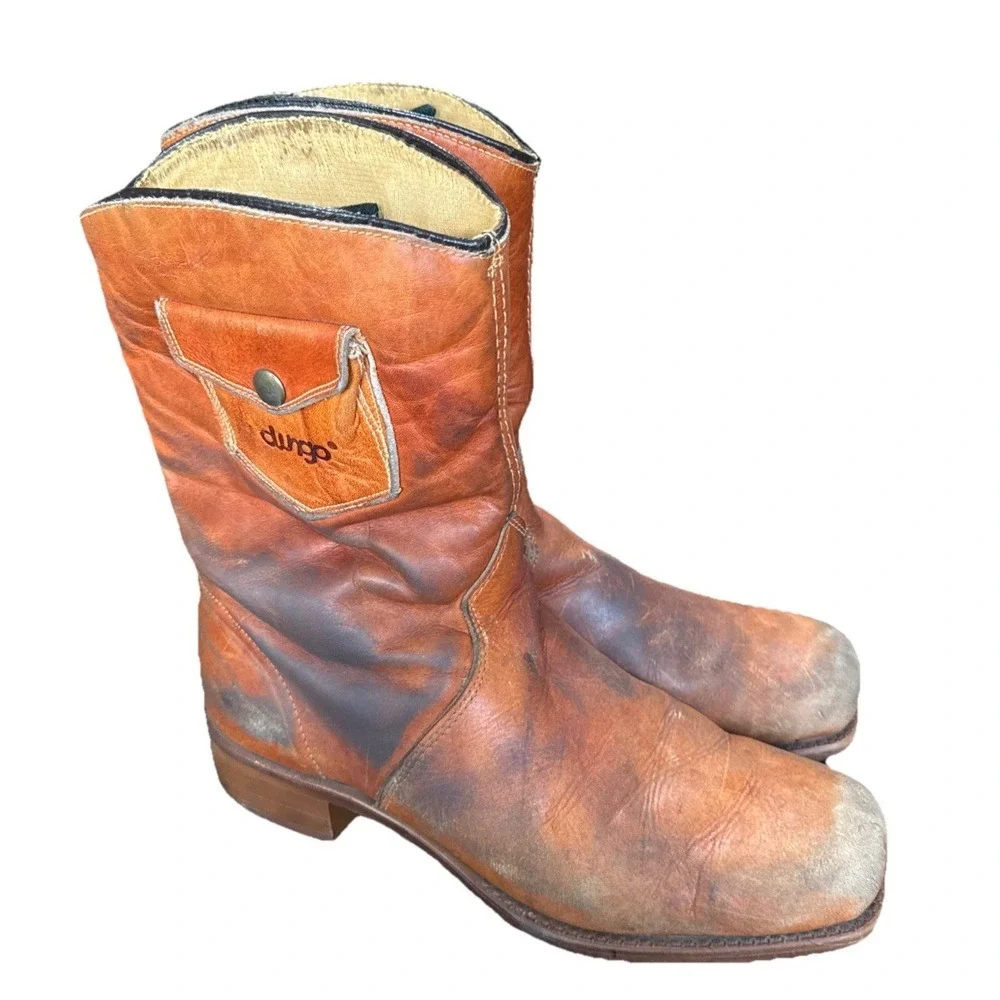 Vintage Dingo Chunky Campus Spy Boots USA Made — Men's 6 D (with Original Box)